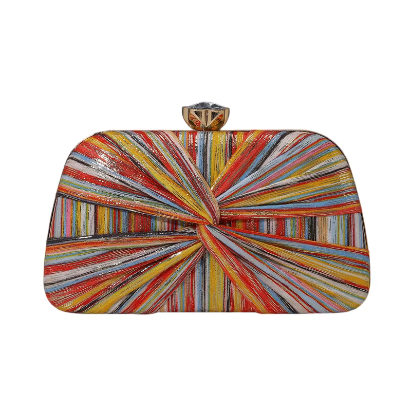 Sac messager plissé rétro pour dîner, sac à main polyvalent simple avec chaîne, petite pochette de s
