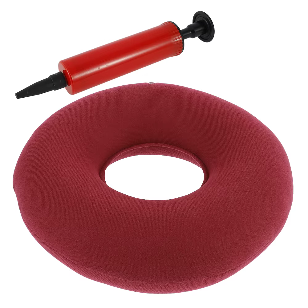 Coussin de Siège Gonflable avec Pompe pour Femme Enceinte, Polymères, Portable, pour Fauteuil Roulan