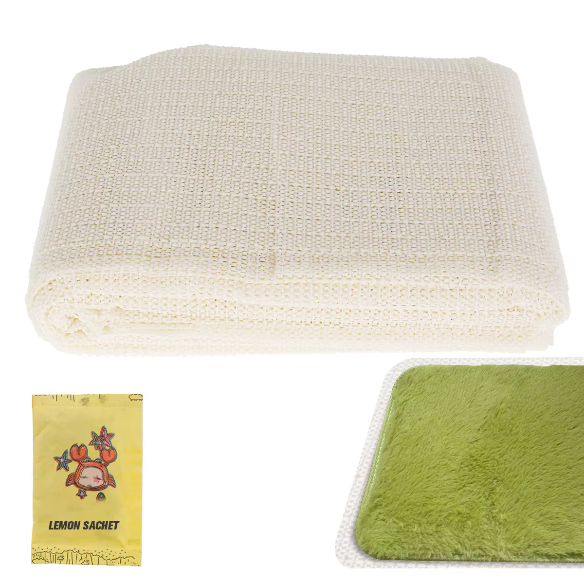 Sous-couche de tapis antidérapant en PVC, doublure polyvalente, tapis antidérapant sûr, doublure en 