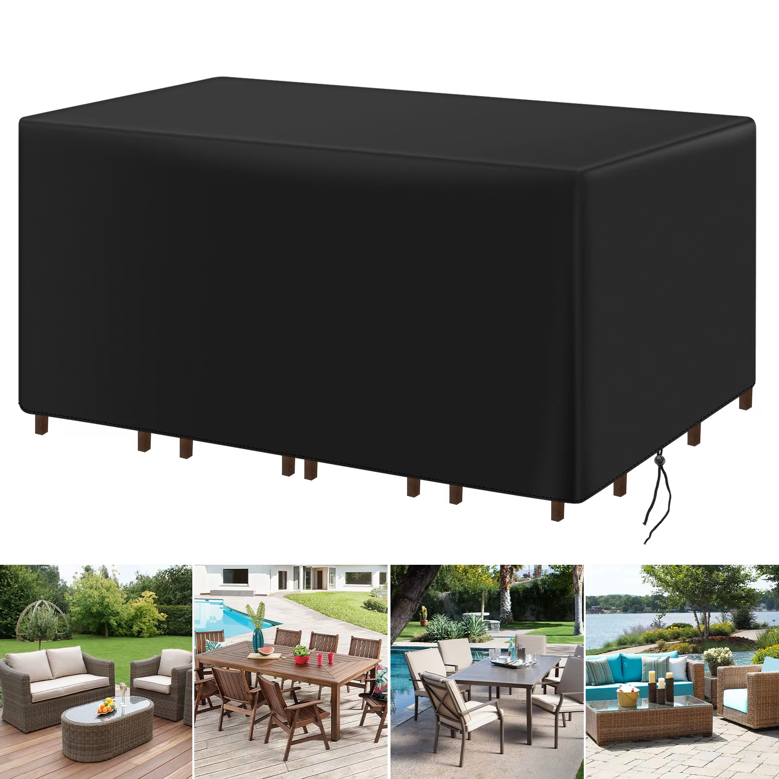 Housse de protection pour meubles de jardin extérieur, taille 98, pour canapé, table, chaise, banc d