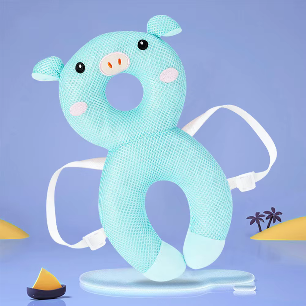 1 ensemble d'oreillers anti-chute pour bébé, oreiller de protection respirant à motif de dessin anim