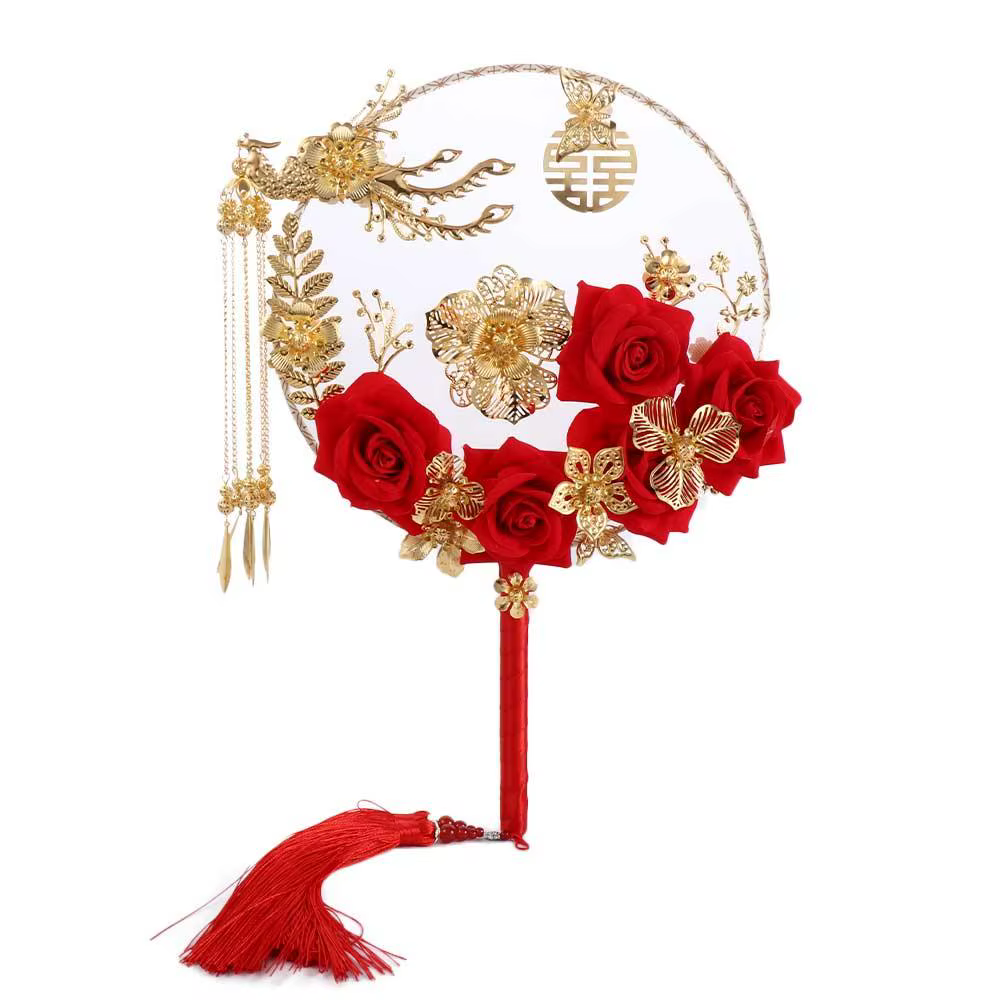 Accessoire de décoration de mariage chinois, décoration de mariage pour mariée, décor de demoiselle 