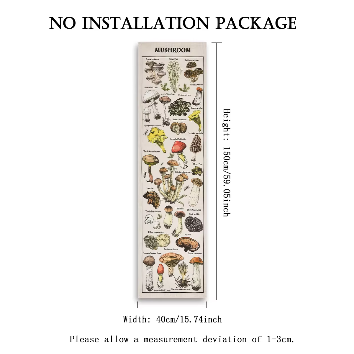 Tapisserie florale vintage VIKAMA, motif végétal élégant, longue bande de tapisserie, décoration mur