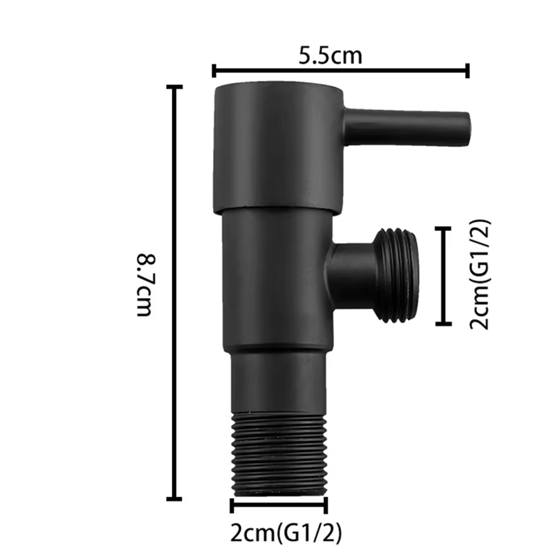 Robinet d'angle de commutateur de toilette de salle de bains, Valve de remplissage de robinet, acces