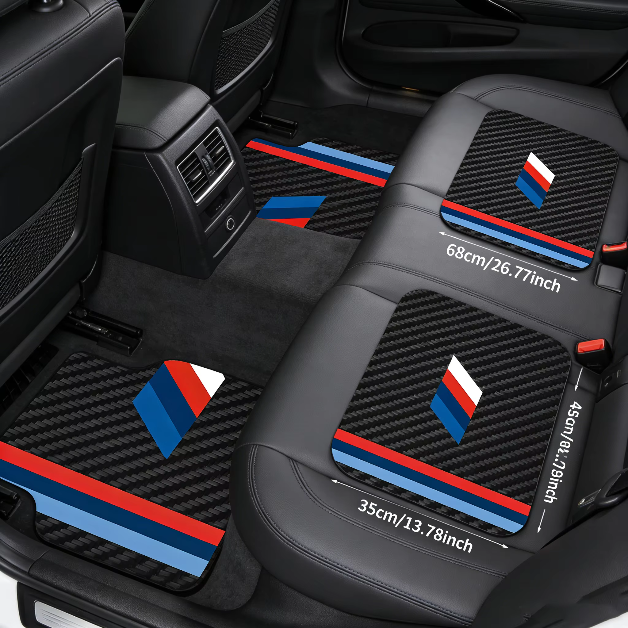 4 tapis de sol pour véhicule, tapis de sol de voiture de haute qualité - résistants à l'usure et rob