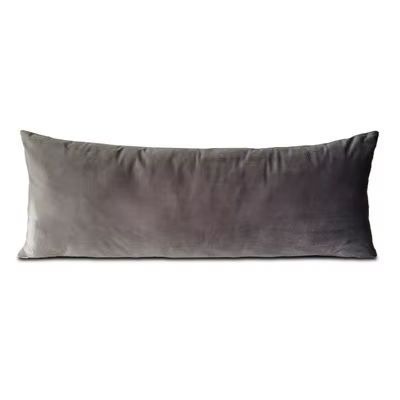 Housse de coussin décorative rectangulaire 30*70cm/35*90cm, couleur unie, en velours, pour oreiller 