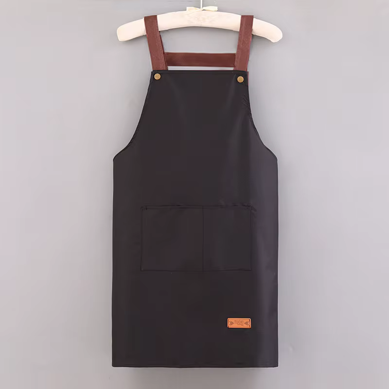 Tablier de cuisine imperméable et résistant à l'huile, uniforme de travail pour hommes et femmes dan