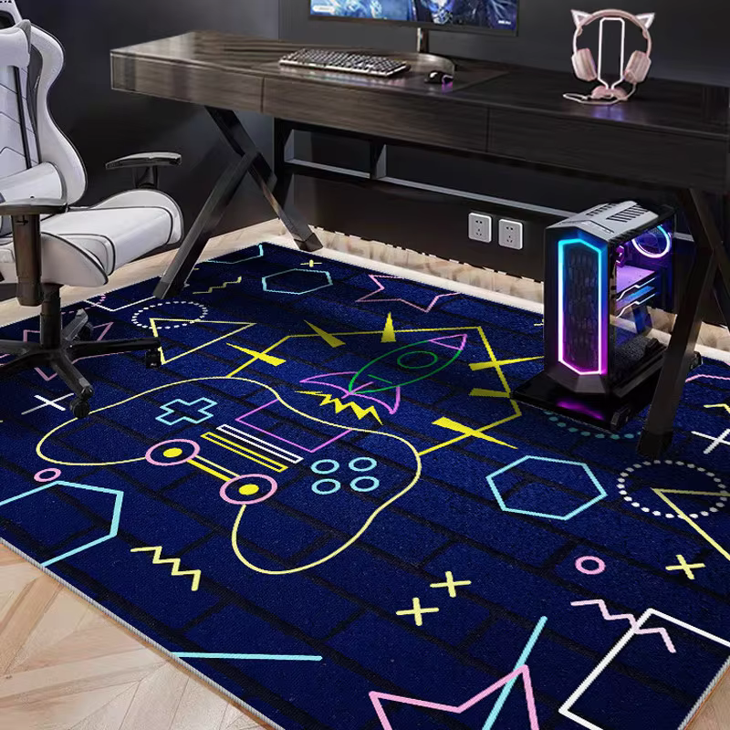 Tapis de sol VIKAMA pour salle de jeux électroniques, antidérapant, insonorisant, pour chaise pivota