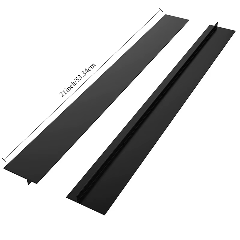 Ensemble de 2 couvre-joints de cuisinière en silicone, remplisseur de joint de cuisine en silicone r