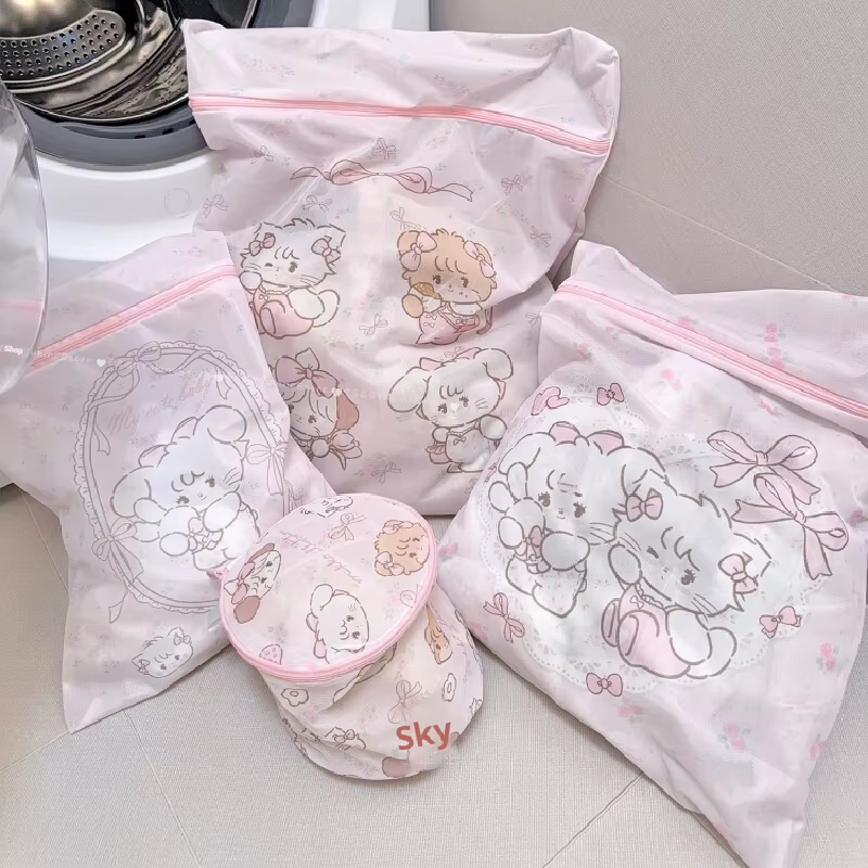 Sac à linge Kawaii Mikko, nouveau sac de lavage pour pulls, anti-déformation, sac de lavage protecte