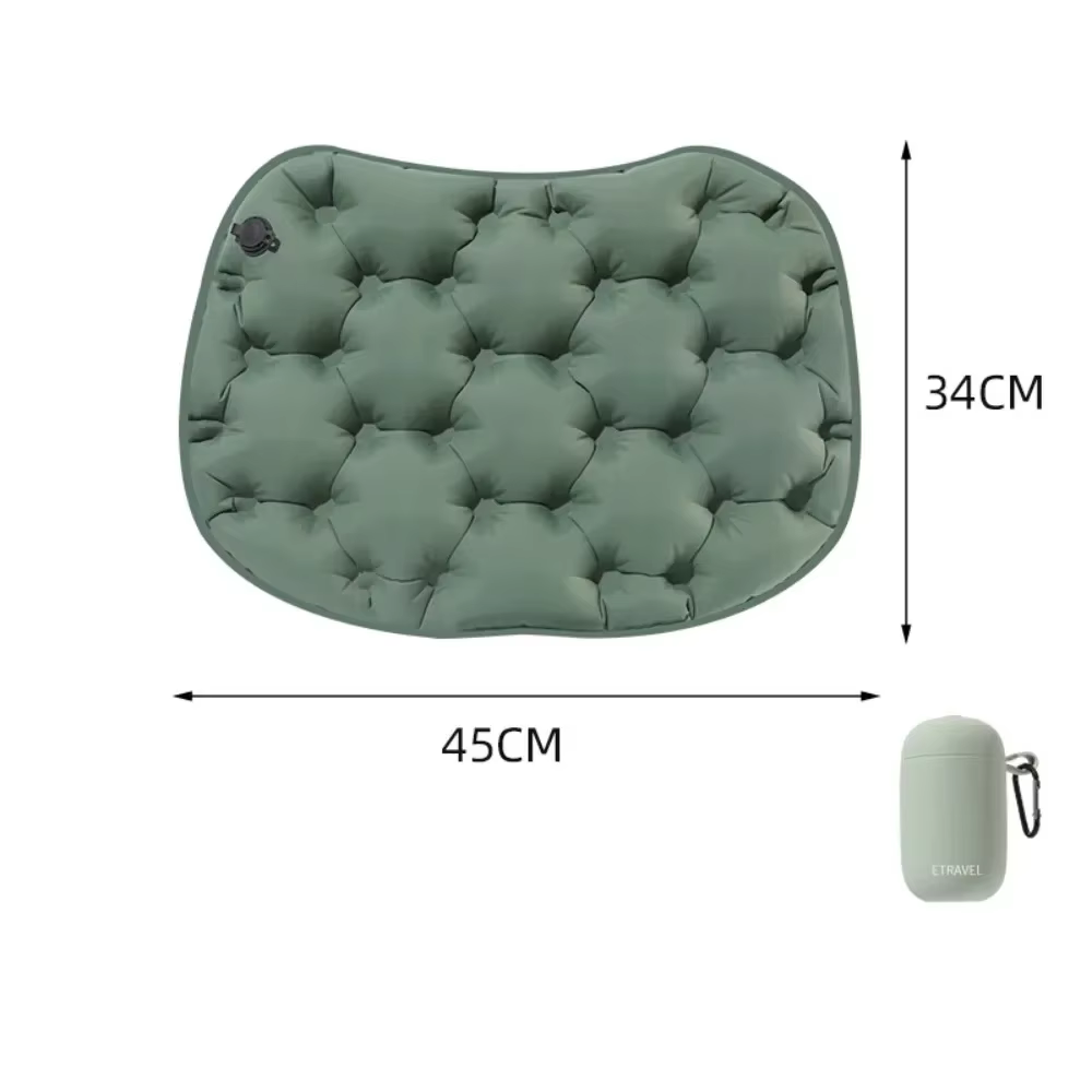 Nouveau coussin de voyage gonflable confortable respirant 3D coussin de siège de cellule d'air anti-