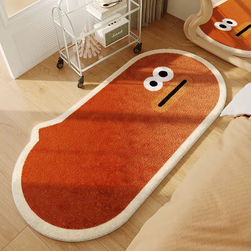 Tapis de Style moderne pour chambre à coucher, en peluche épaisse, décoration de salon, moelleux et 