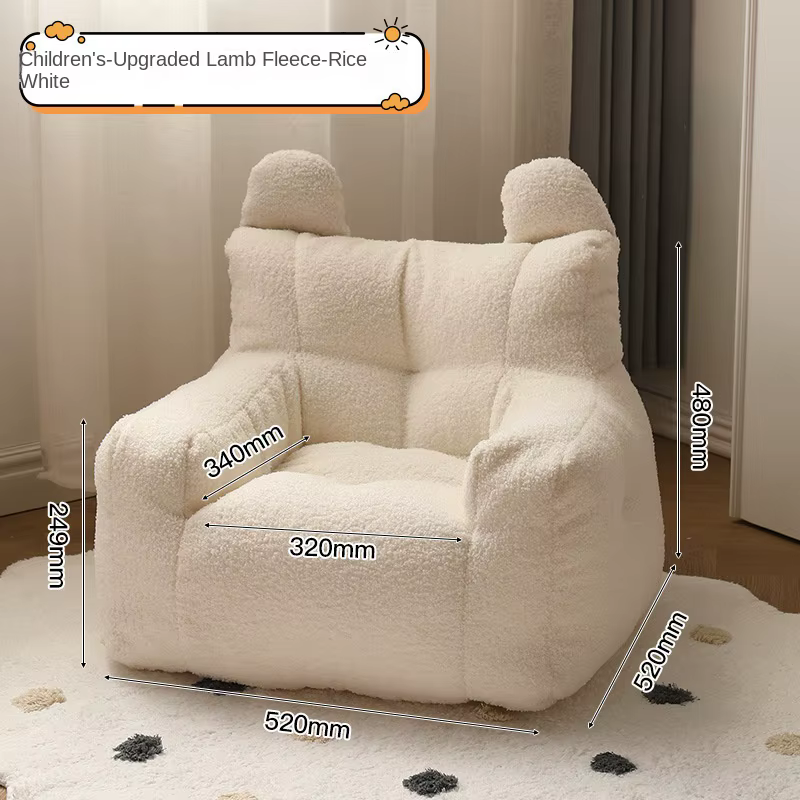 Eco-friendly nordique Simple salon doux confortable dossier personne Simple canapé chaise mignon pou