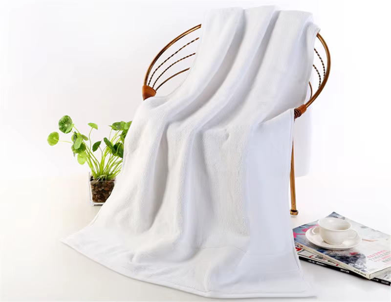 Serviette 100% coton pur, serviette de bain de haute qualité, serviette de plage épaisse de qualité 