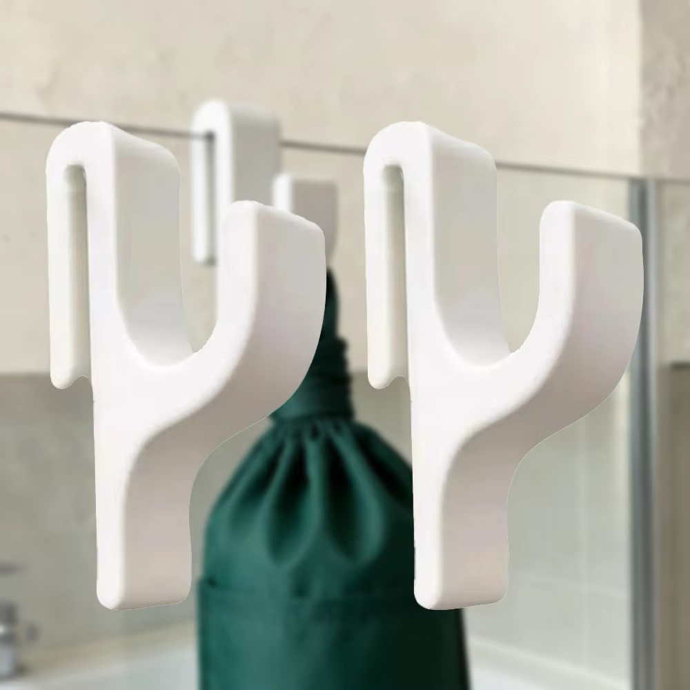 2 pièces crochets de salle de bain multifonctionnels salle de bain douche porte-serviettes crochets 