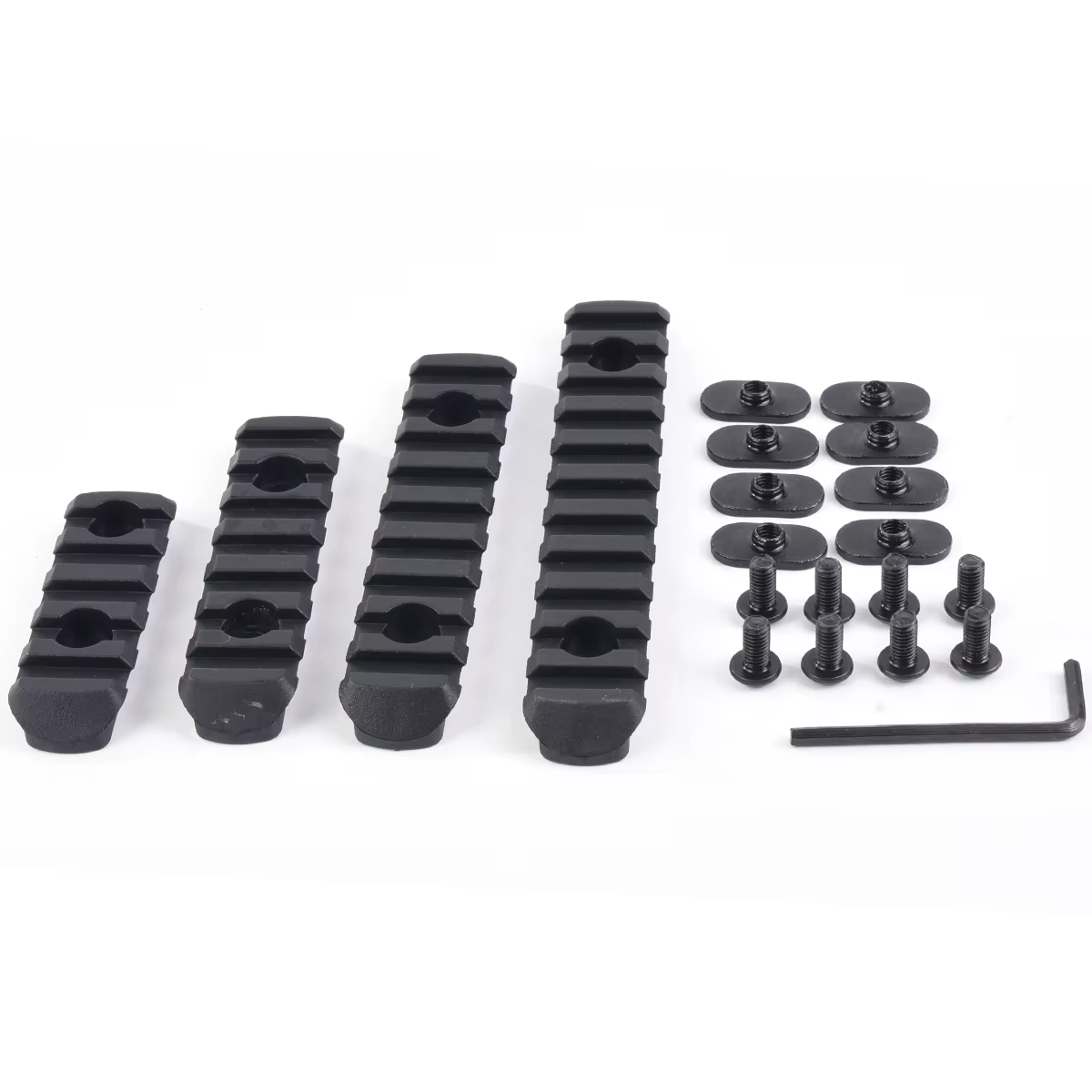 Kit de décoration de rail tactique 20 mm, modification d'accessoires, 4 pièces MOE, adaptateur de mo