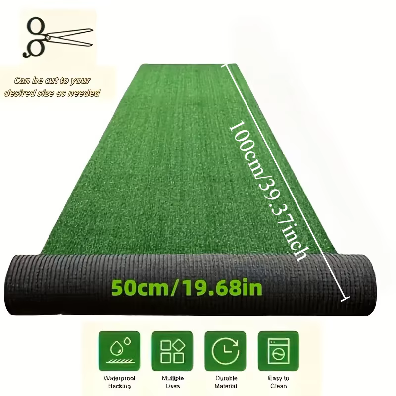 1 tapis de gazon artificiel de luxe anti-UV grand format, durable, en plastique, adapté aux animaux 