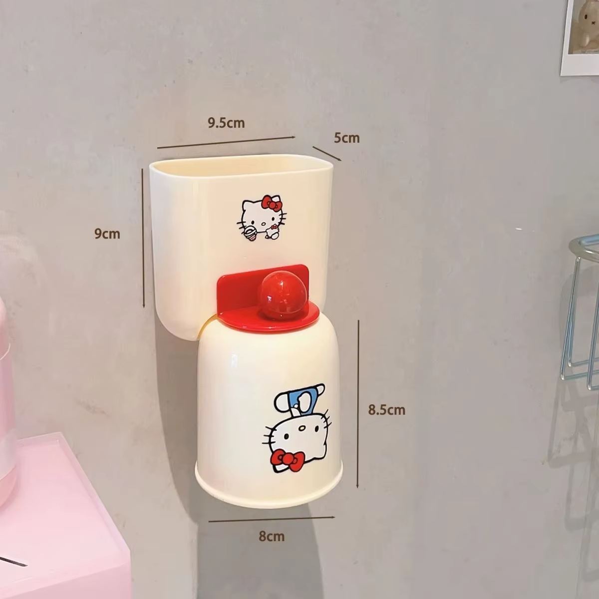 Ensemble de rangement pour salle de bain Kawaii HelloKitty, étagère de rangement pour articles de to