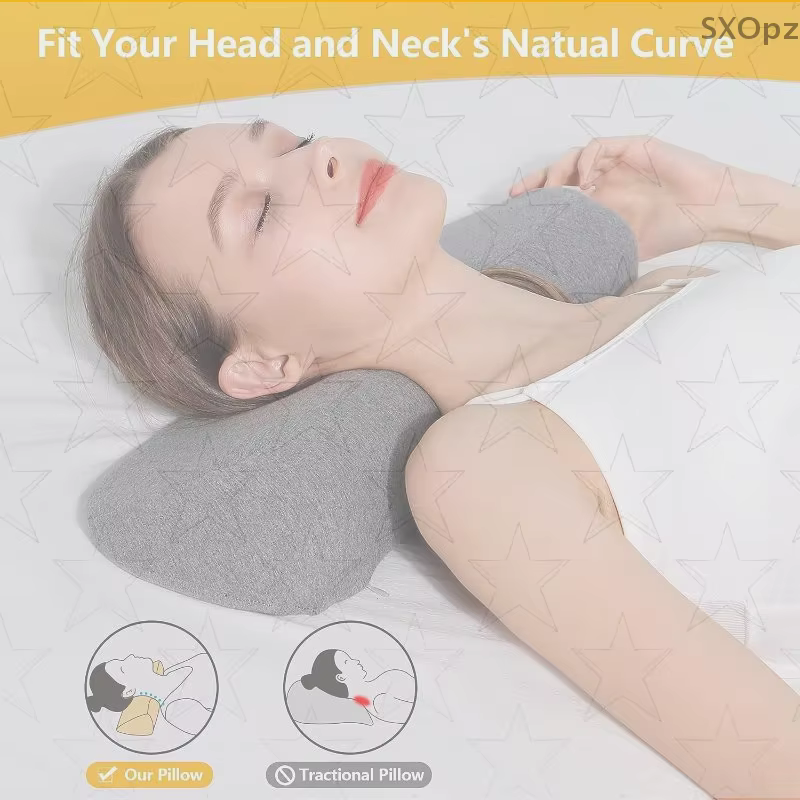 Oreiller cervical en mousse à mémoire de forme, oreiller de lit pour dormir latéral, oreiller orthop