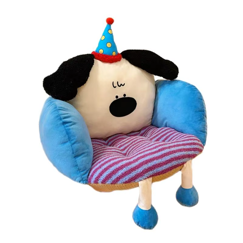 G6KF – coussin chaise pour chien dessin animé, avec dossier, pour chaise jeu, oreiller siège