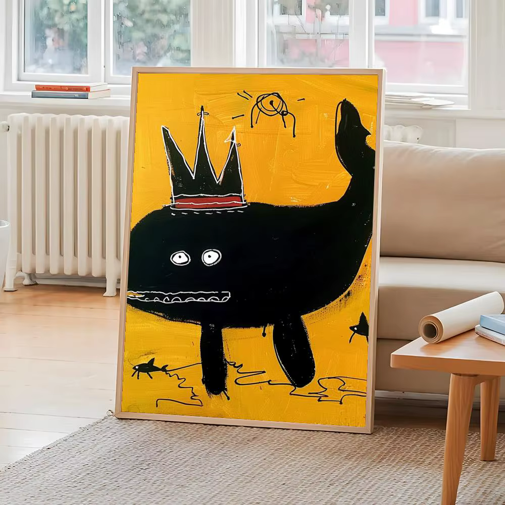 J-Jean M-Michel BasquiatS – affiche d'art avec impressions, décoration pour la maison, la chambre à 