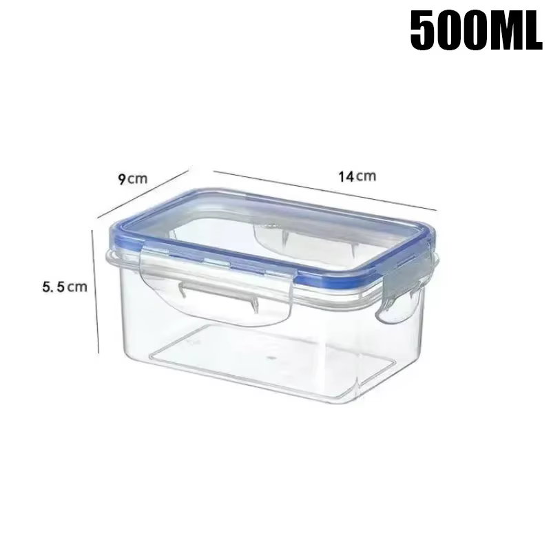 Réfrigérateur de cuisine, boîte de rangement rectangulaire scellée avec couvercle, bac à légumes en 