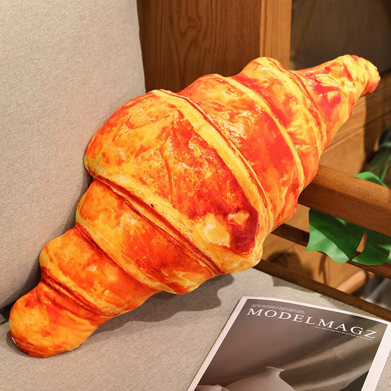 Jouet en peluche de pain simulé, plusieurs Styles, oreiller en peluche de pain français, Baguette, C