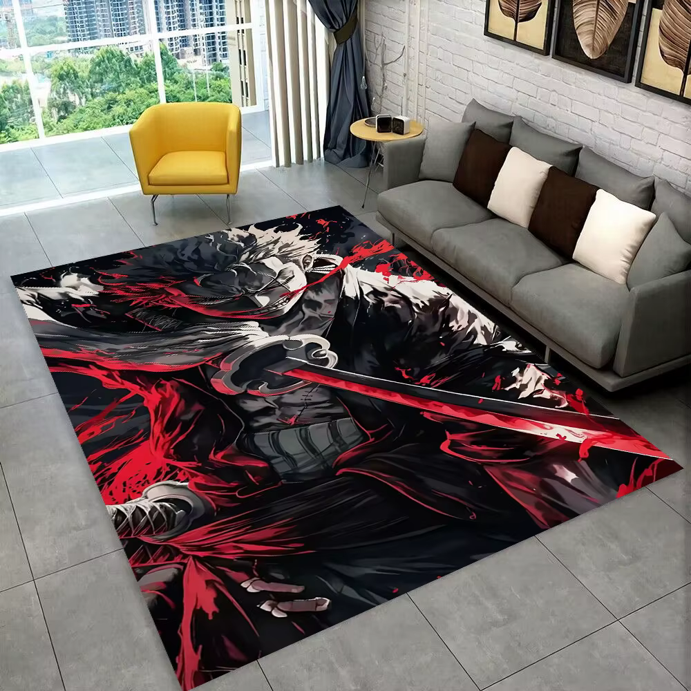 Tapis de sol en 3D, une seule pièce, dessin animé, anime, pour salle de jeux, chambre à coucher, sal