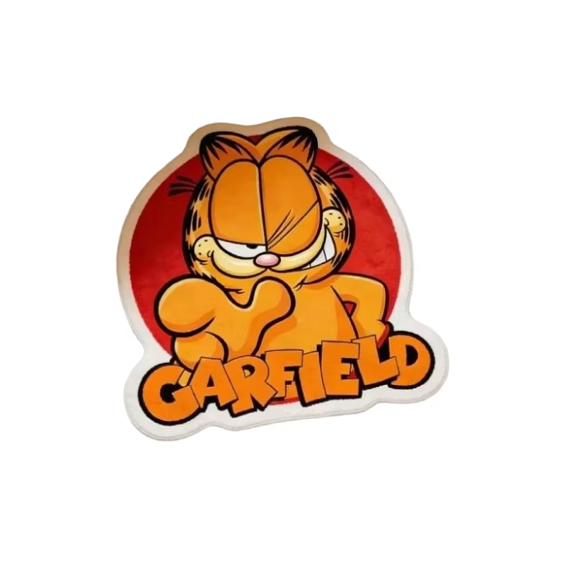 Tapis mignon de dessin animé Garfield, kawaii, pour chambre de garçons et de filles, salon, chevet, 