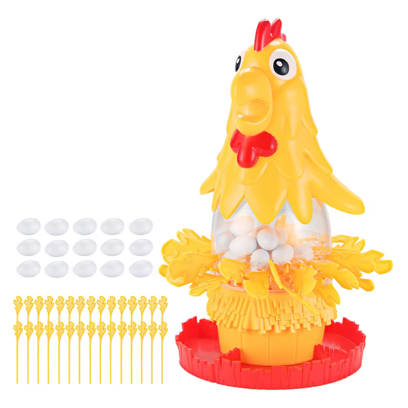 Jeu de société amusant pour enfants, poule pondeuse, œufs, traction de cheveux, bâton de réunion de 
