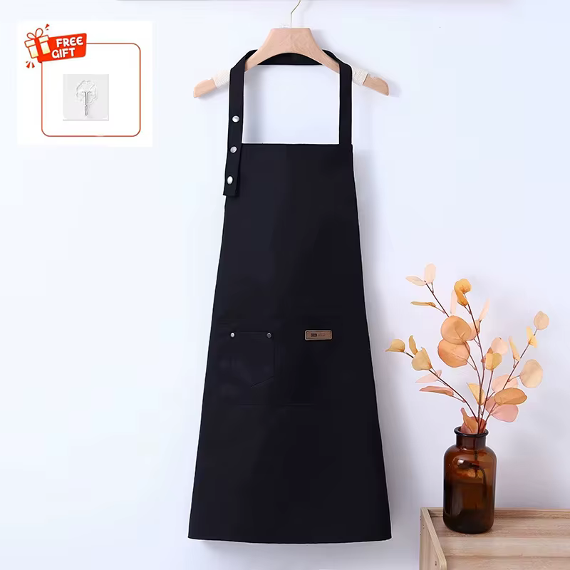 Tabliers de cuisine en toile à la mode pour femmes et hommes, tablier de travail de Chef pour gril, 