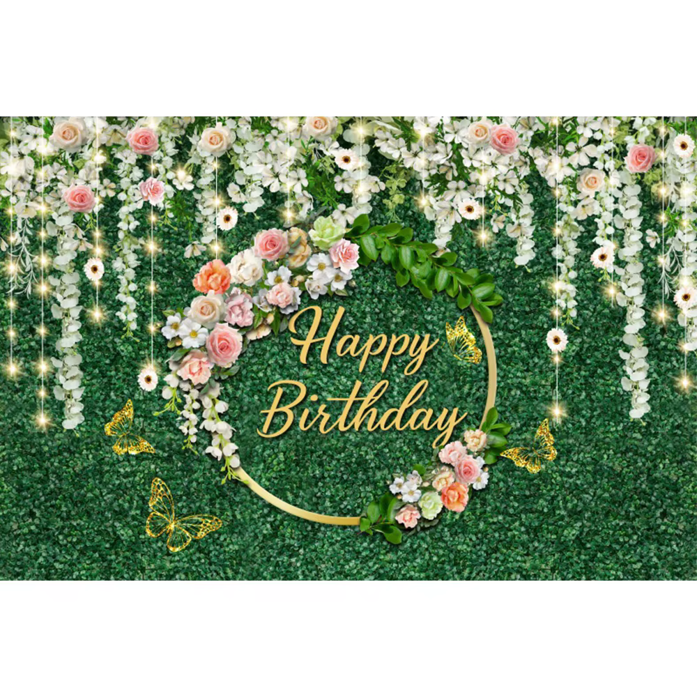 Toile de fond pour fête d'anniversaire sur le thème de la jungle tropicale, pour la photographie, av