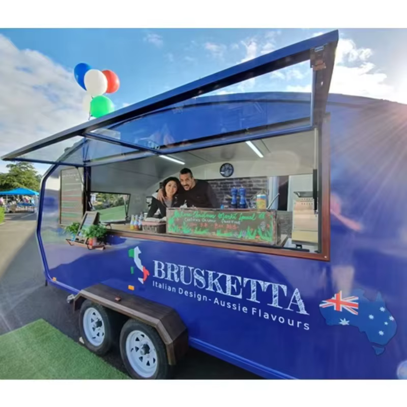 Remorque alimentaire Mobile Business, chariot de cuisine Commercial, café, hamburgers, Tacos, concep