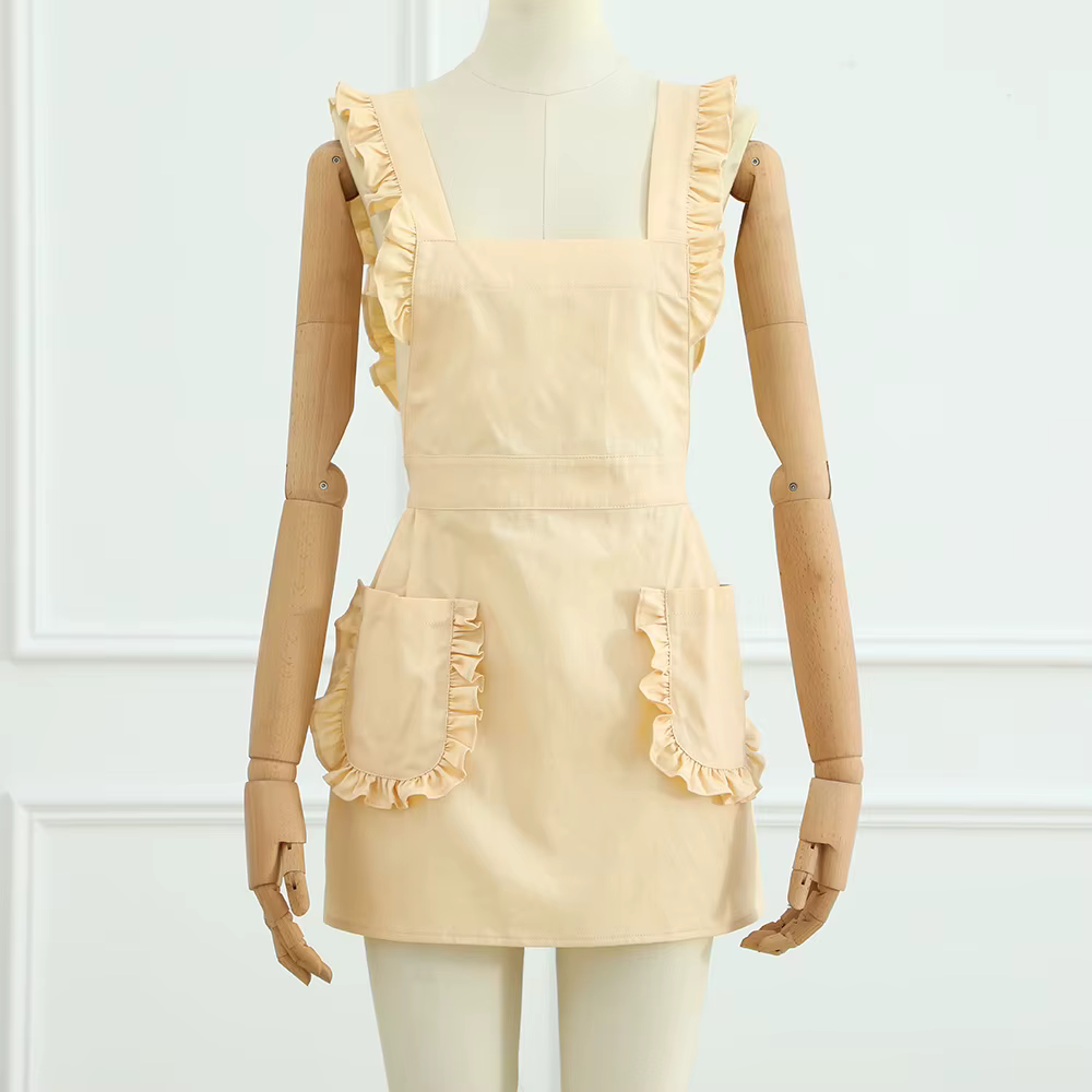 Tablier de Cuisine avec Volants pour Enfant, Tenue de Cuisine, Cuisson, Peinture, Artisanat, ixd'Art