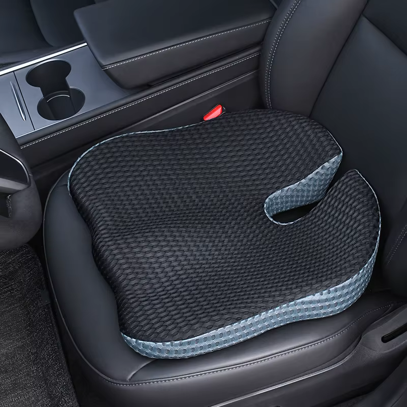 Coussin de siège de voiture ergonomique avec housse pour la conduite, respirabilité et soutien améli