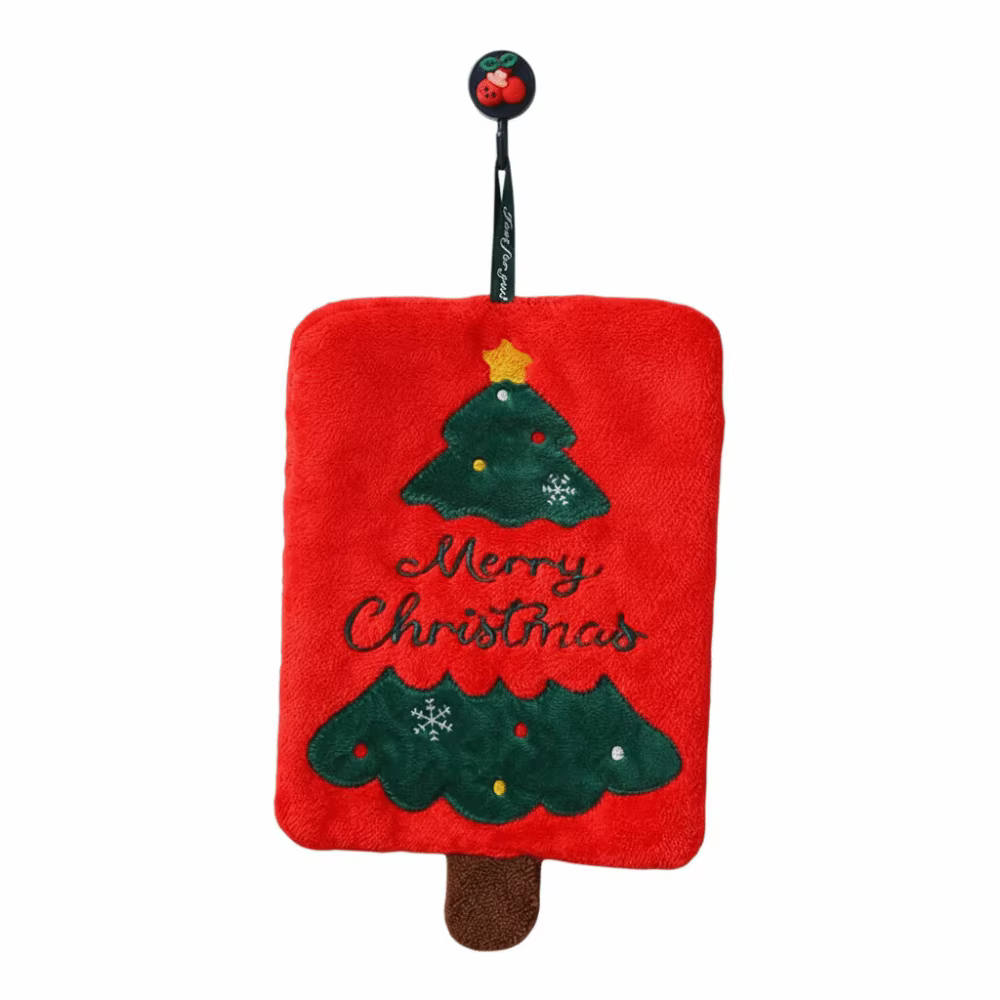 Serviette de noël épaisse et absorbante à l'eau, dessin animé mignon, serviette de cuisine à séchage