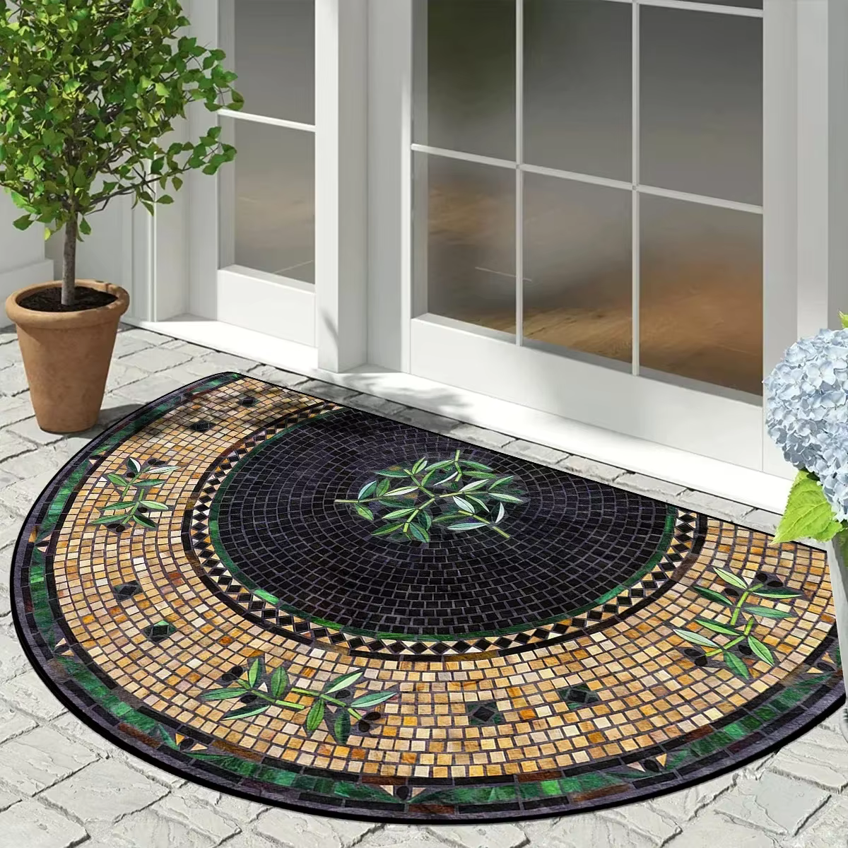 VIKAMA – tapis de porte d'entrée antidérapant de style américain d'été, tapis antidérapant d'entrée 