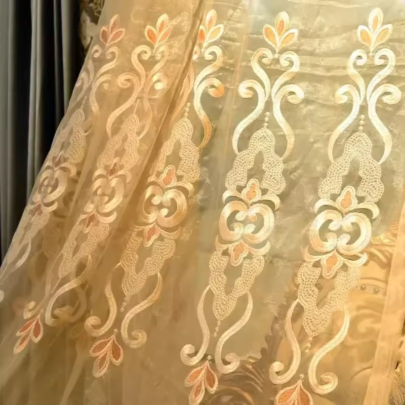 Rideaux de luxe européens en velours gris, pour salon et chambre à coucher, décor occultant, cantonn