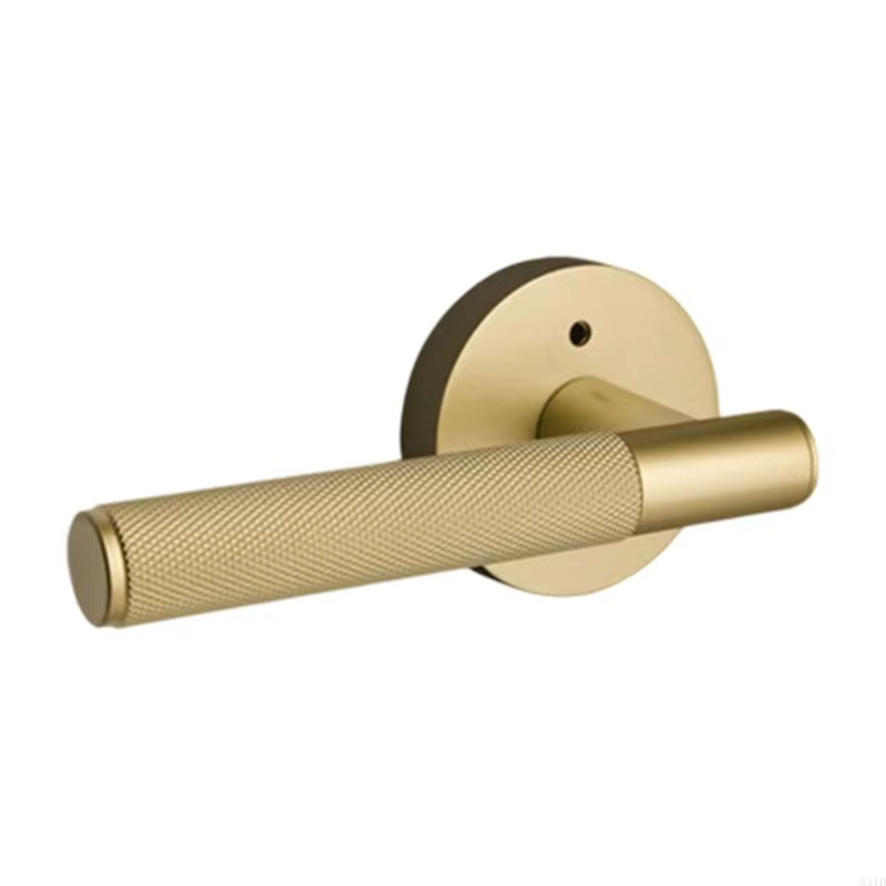 Poignées porte moletées avec serrure, boutons porte salle bains, poignée porte intérieure maison mod