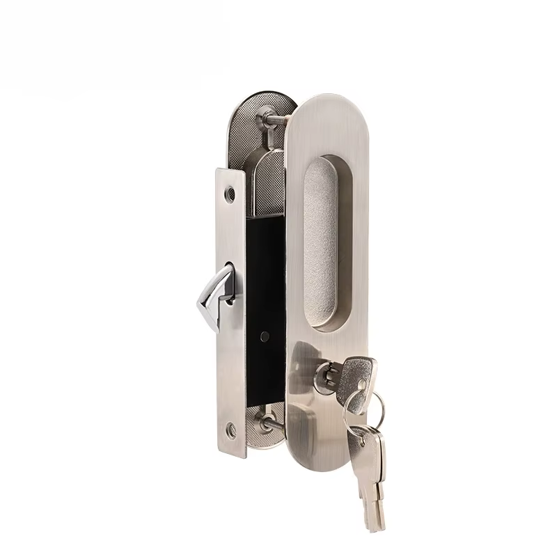 Serrure de porte coulissante 160cm en alliage de Zinc, poignée de porte de salle de bains, quincaill