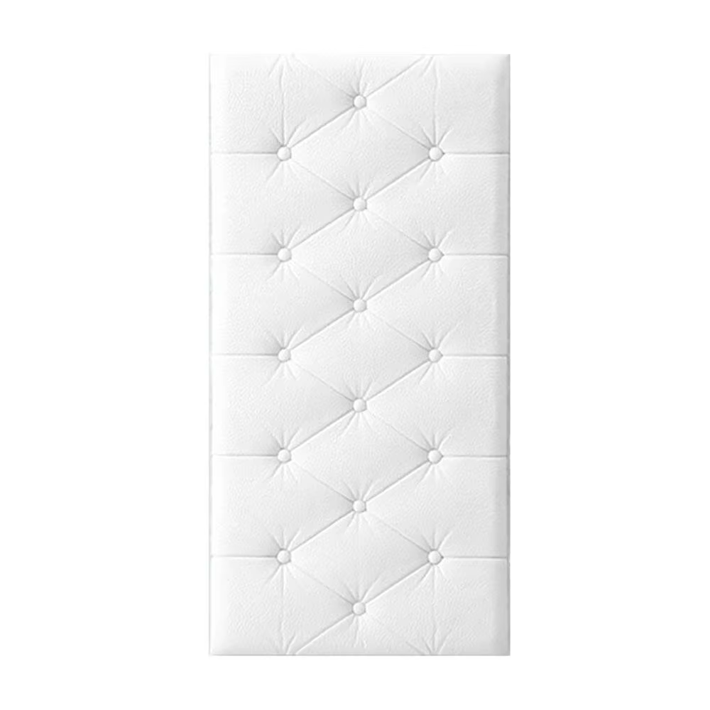 Panneaux muraux autocollants en mousse à effet coussin pour la décoration de salle de bain, de maiso
