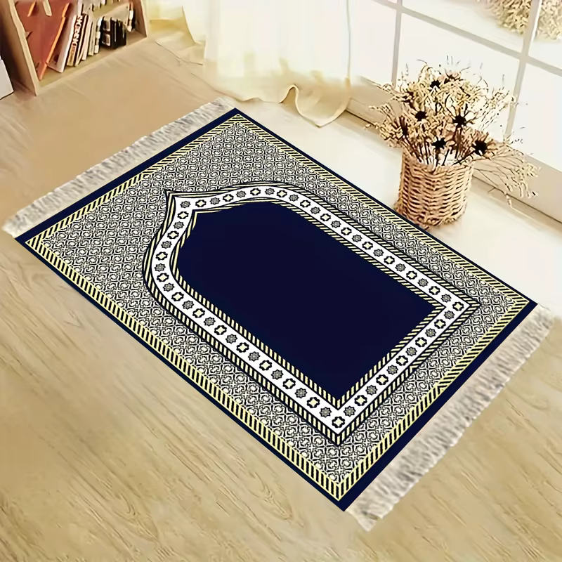 Tapis de prière portable VIKAMA, design pèlerinage, pliable, pour salon, tapis de prière quotidienne