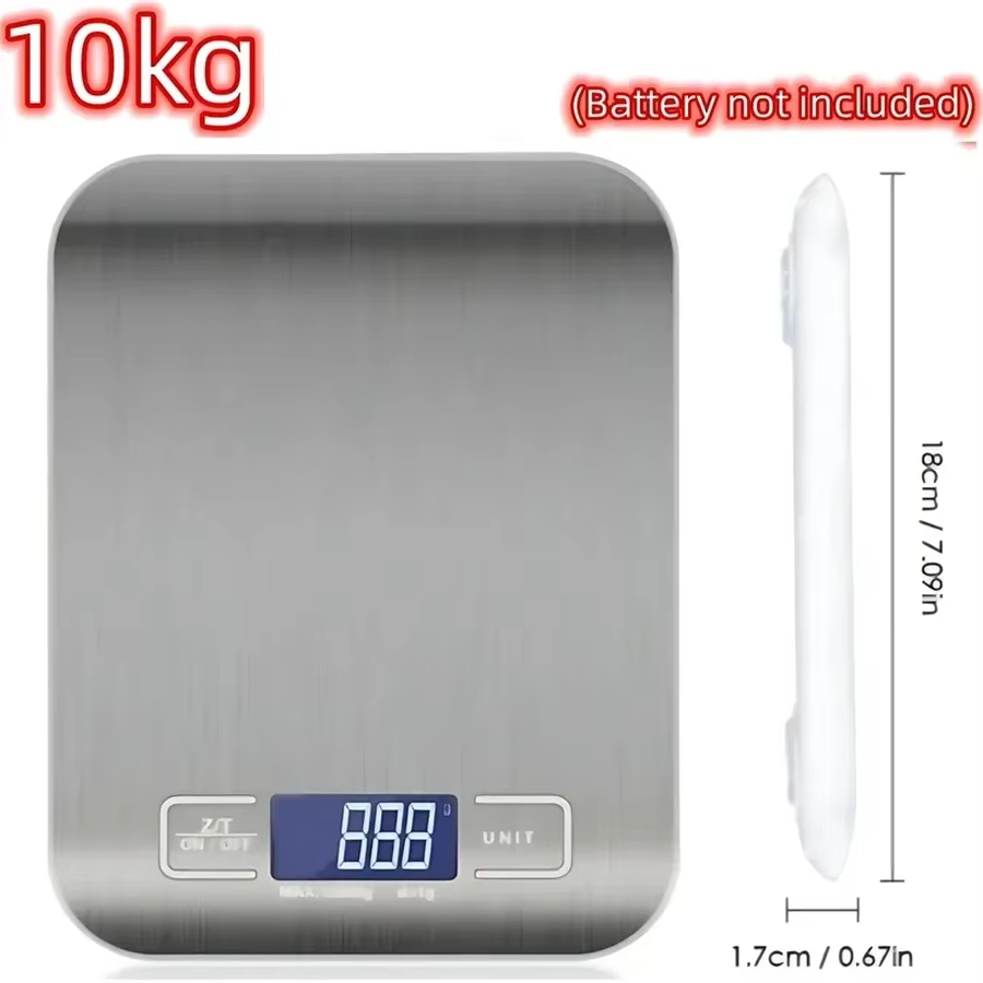 Balance numérique de cuisine 5Kg, petite plate-forme précise en acier inoxydable, Balance numérique 