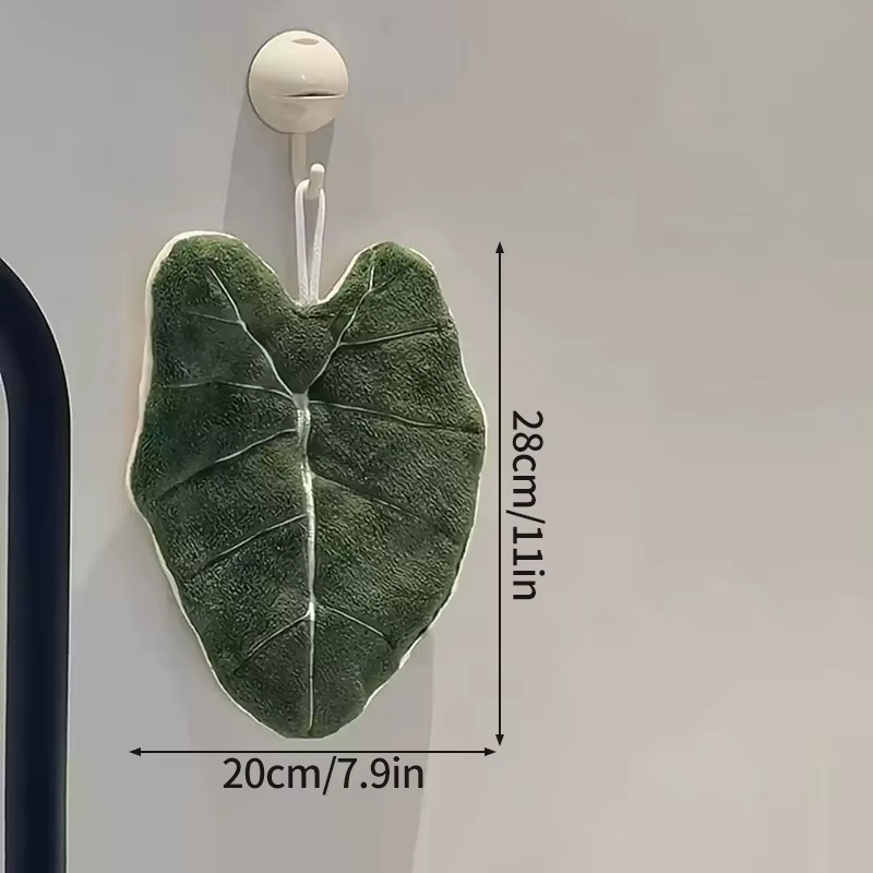 Mouchoir plante verte, essuie-mains, serviettes de cuisine suspendues, serviette de nettoyage Super 