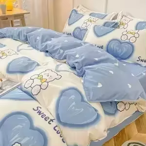 Housse de couette en pur coton, housse de couette une pièce, personnalité unique pour dortoir d'étud