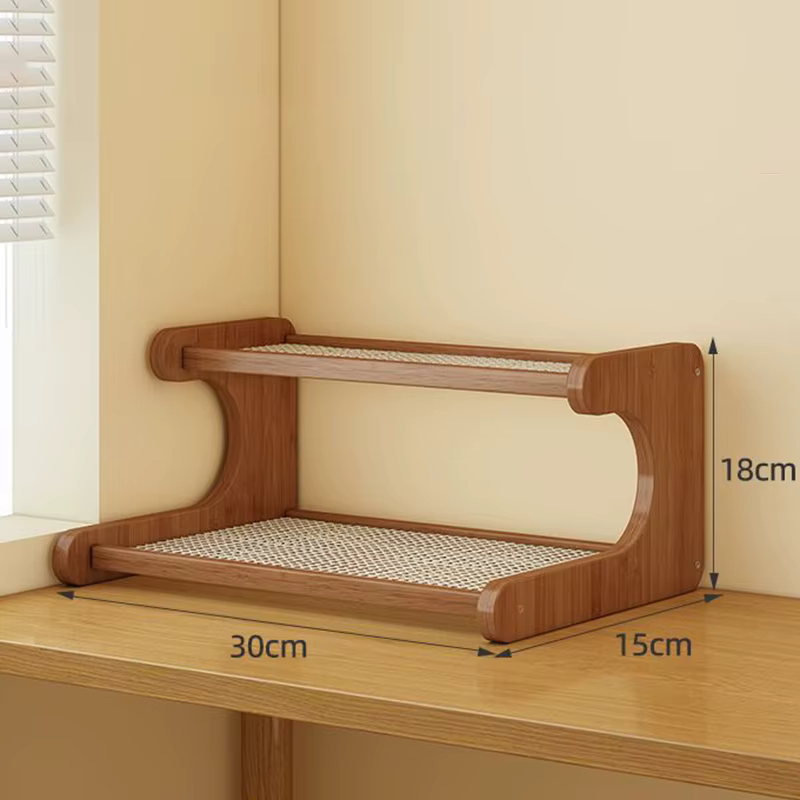 Organisateur en bambou étagères de salle de bain accessoires de décoration de Table étagères de sall