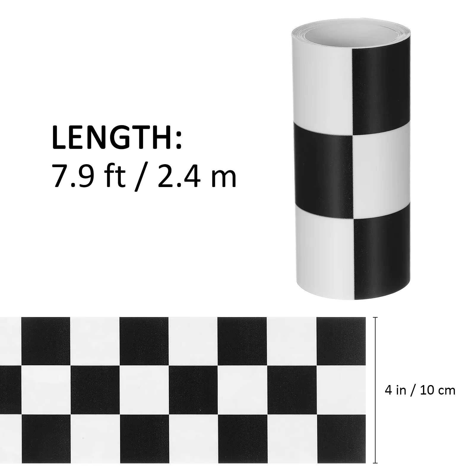 1 rouleau 240cm tableau d'affichage bordure salle de bain autocollant mural noir et blanc autocollan