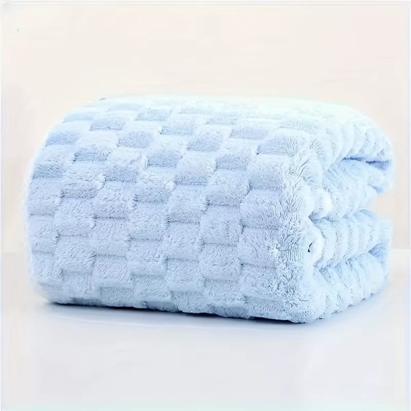 1 serviette de bain en tissu gaufré, serviette de bain en microfibre super absorbante pour adultes, 