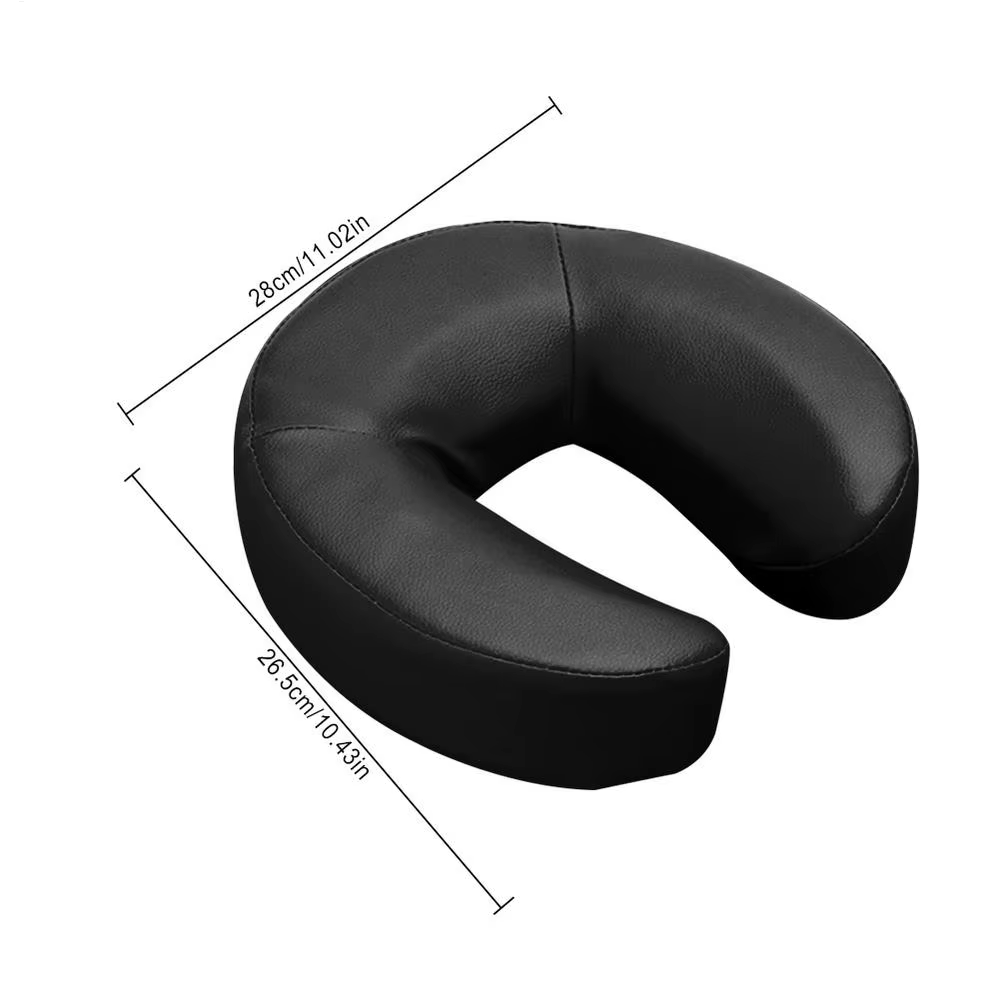 Oreiller de voyage ergonomique en mousse à mémoire de forme pour le cou et le visage, coussin cervic
