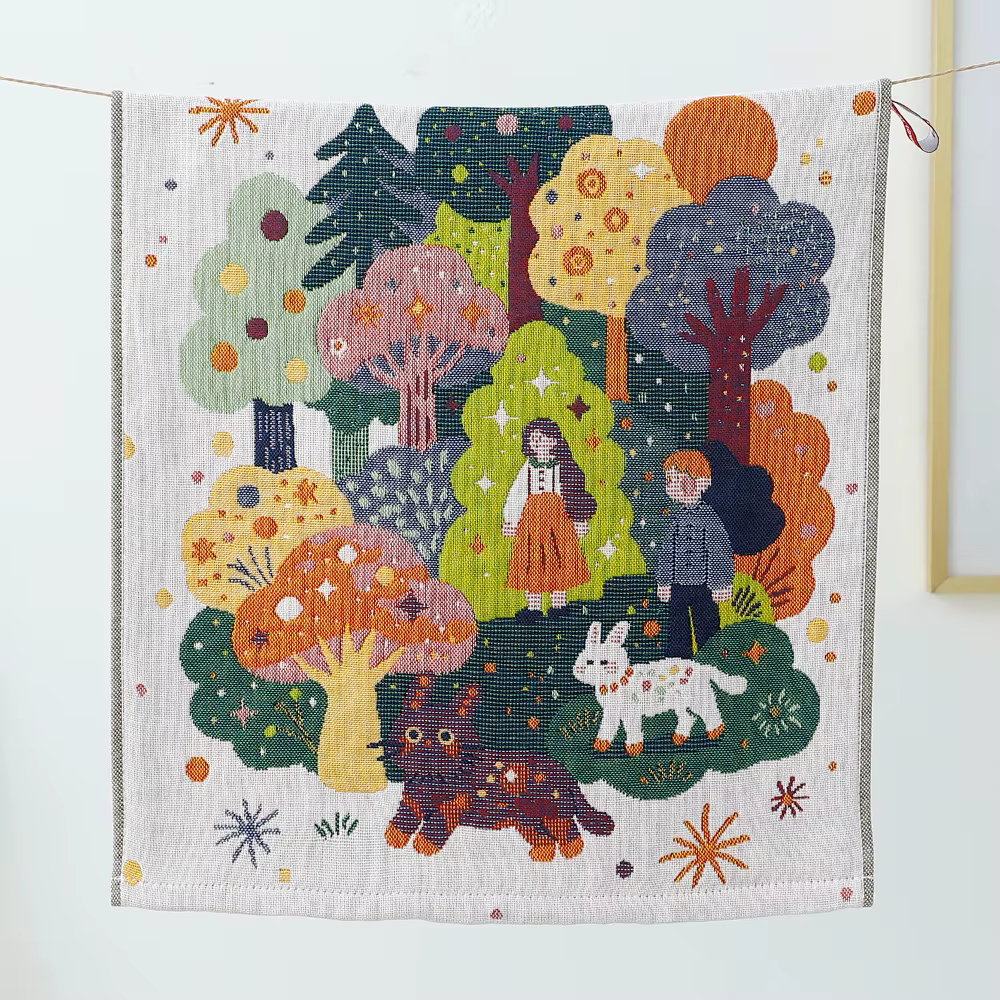 Serviette de cuisine décorative de haute qualité 34x40cm, grande serviette à main en gaze de coton 4